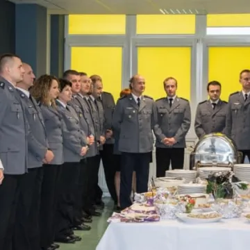 Spotkanie opłatkowe w komendzie policji