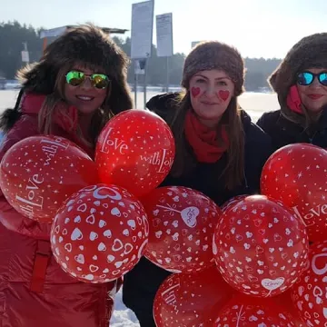 Walentynkowe morsowanie w Zakrzówku Szlacheckim