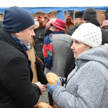 Miejska Wigilia na placu 3 Maja w Radomsku