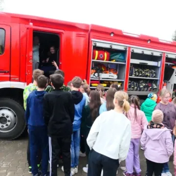 PSP Strzałków: Dzień wiosny z udziałem strażaków