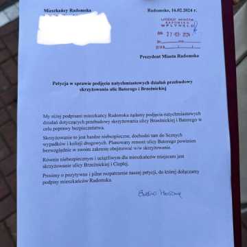 640 podpisów pod petycją w sprawie przebudowy skrzyżowania ulic Batorego i Brzeźnickiej