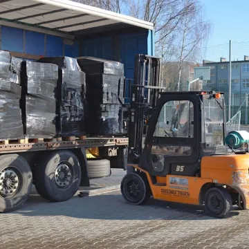 Do Radomska dotarły z Francji dary dla uchodźców