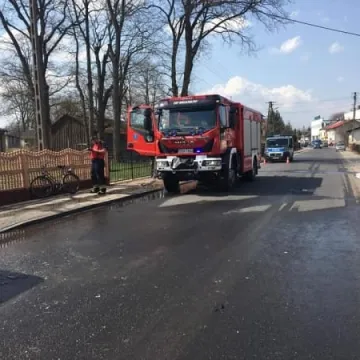 Spłonął volkswagen