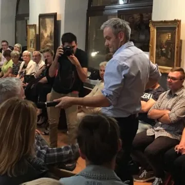 Burza mózgów z Robertem Biedroniem w Radomsku