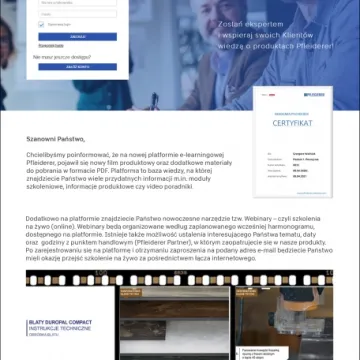 Firmy Korner oraz Pfleiderer uruchomiły platformę e-learningową
