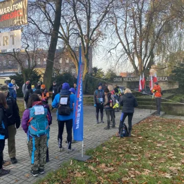 Na trasie Pieszego Maratonu Niepodległości