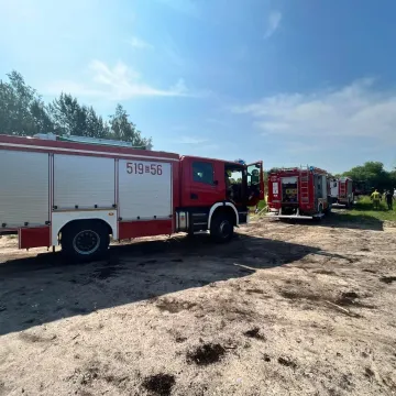 W Wiewiórowie paliła się koparka