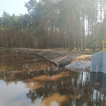 Zbiornik w Suchej Wsi zmienia oblicze