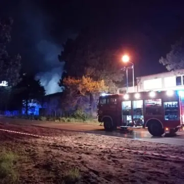 Pożar budynku OSP w Kamieńsku