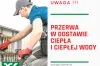 Przerwa w dostawie ciepła i ciepłej wody – 11 czerwca
