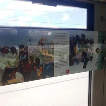 Pociąg Papieski na stacji w Radomsku 