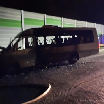 Na A1 w gminie Dobryszyce spłonął samochód