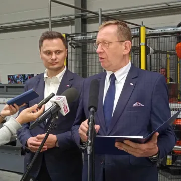 Minister Rolnictwa Robert Telus z wizytą w firmie Agro-Masz