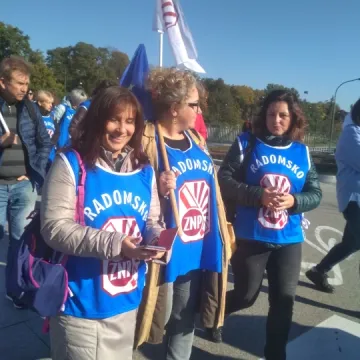 Pedagodzy z Radomska na demonstracji w stolicy