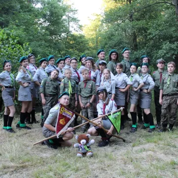 Harcerze z Hufca Radomsko na letnich obozach