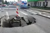 Potężna dziura w jezdni na ul. Krasickiego w Radomsku