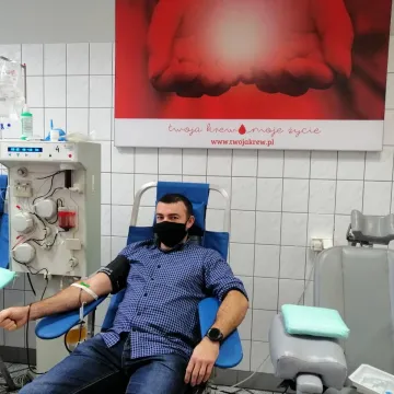 Funkcjonariusze piotrkowskiej jednostki oddali osocze