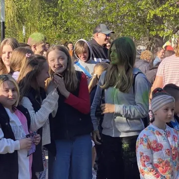 Kolory i bańki mydlane w centrum Radomska