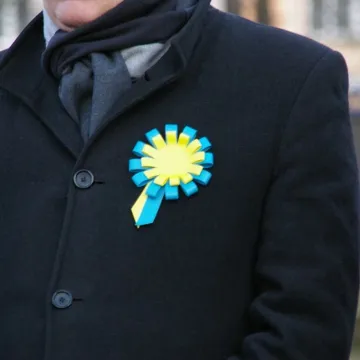 Radomsko: Wiec solidarności z Ukrainą