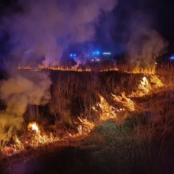 Seria podpaleń traw w powiecie radomszczańskim