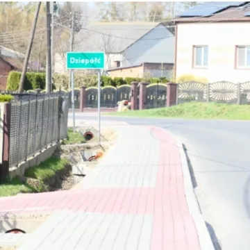 Nowy chodnik w Amelinie i Dziepółci