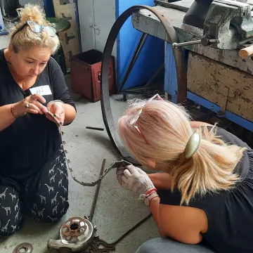 RaDOMsko Różewicza. Warsztaty spawania artystycznego