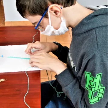 Warsztaty z rękodzieła ludowego w muzeum w Radomsku