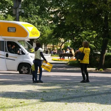 Kamper Szymona Hołowni gościł w Radomsku