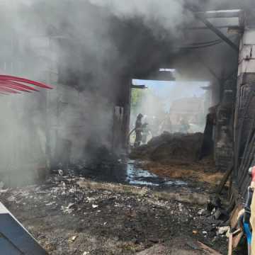 W Lgocie Wielkiej doszło do pożaru stodoły