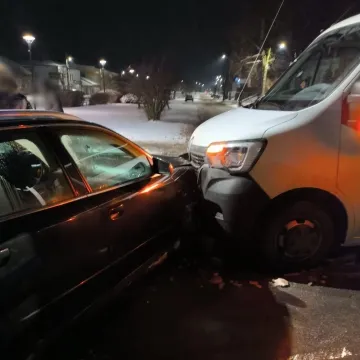 Kolizja pojazdów w Przedborzu