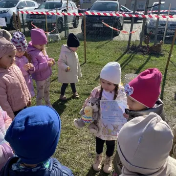 Zajączek ukrył się w PP nr 5 w Radomsku. Dzieci ruszyły na poszukiwania