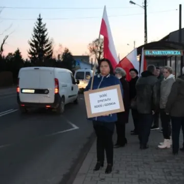 Mieszkańcy blokują Narutowicza