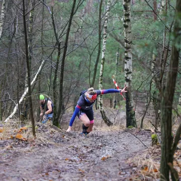 Trail Kamieńsk w błocie zamiast śniegu