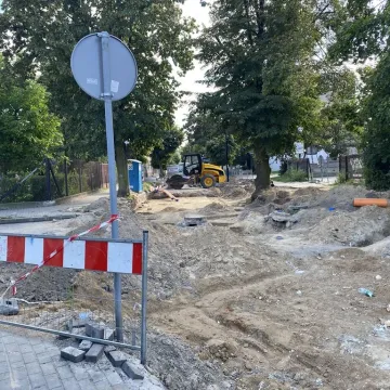 Przebudowa ulicy Fabianiego w Radomsku idzie zgodnie z planem