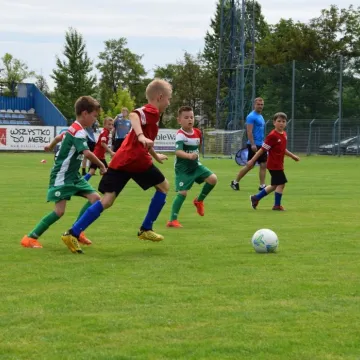 Mali piłkarze na dużej murawie