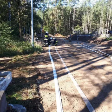 Strażacy z powiatu radomszczańskiego ćwiczyli w Ruszczynie