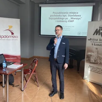 [WIDEO] Poszukiwania szczątków kapitana Stanisława Sojczyńskiego-Warszyca. Wykład dr Krzysztofa Latochy w Muzeum Regionalnym w Radomsku
