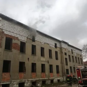 Pożar w pustostanie przy ul. Kościuszki