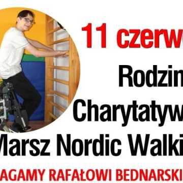 Charytatywny nordic walking dla Rafała Bednarskiego