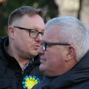 Radomsko: Wiec solidarności z Ukrainą