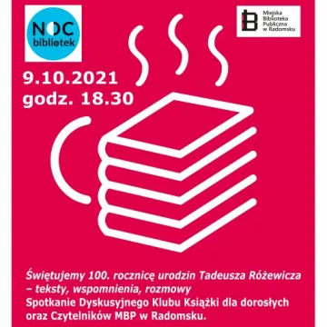 MBP w Radomsku zaprasza na Noc Bibliotek