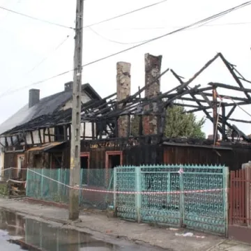 Pożar domu przy ul. Chopina w Radomsku