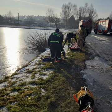 Człowiek pod wodą! Ćwiczenia ratownicze strażaków z Radomska na Folwarkach