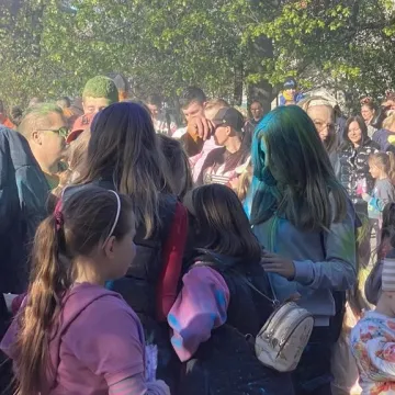 Kolory i bańki mydlane w centrum Radomska