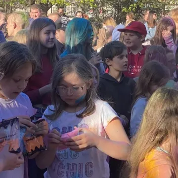 Kolory i bańki mydlane w centrum Radomska