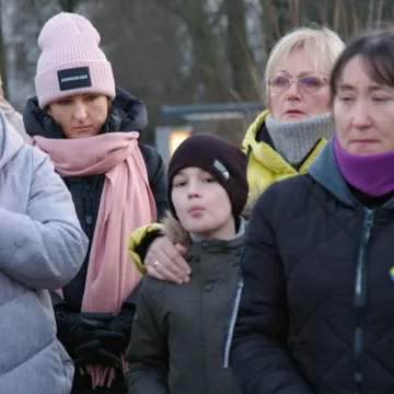 Radomsko: Wiec solidarności z Ukrainą