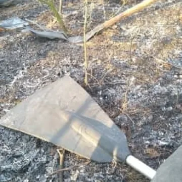 Bogusławów - pożar lasu i traw