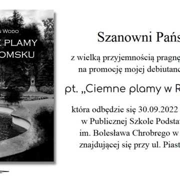 Promocja książki „Ciemne plamy w Radomsku”. Do zdobycia egzemplarz kryminału!