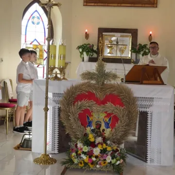 Parafia Dziepółć dziękowała za plony