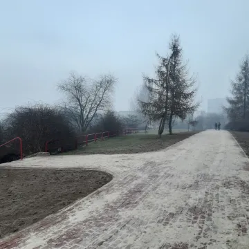 W Parku Solidarności w Radomsku trwa modernizacja alejek